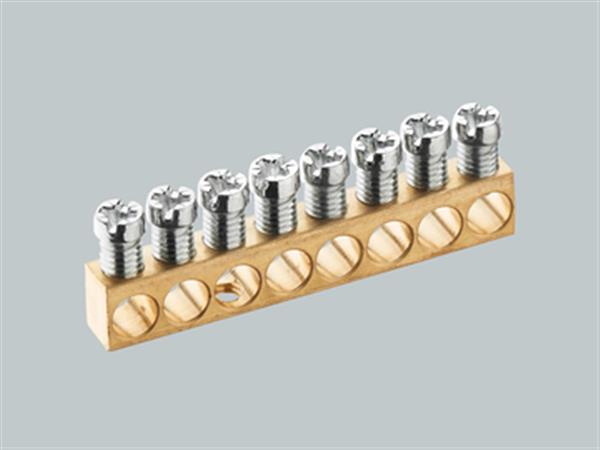 EARTH/NEUTRAL BUSBAR 63A 8 terminal points