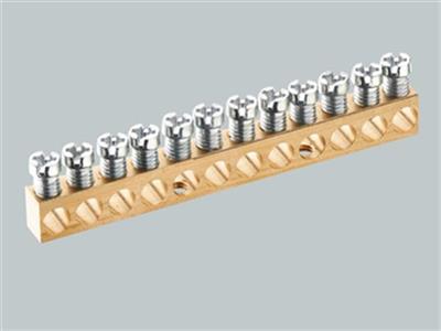 EARTH/NEUTRAL BUSBAR 63A 12 terminal points